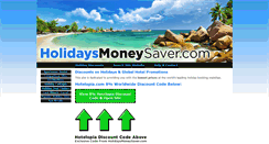 Desktop Screenshot of holidaysmoneysaver.com