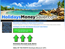 Tablet Screenshot of holidaysmoneysaver.com